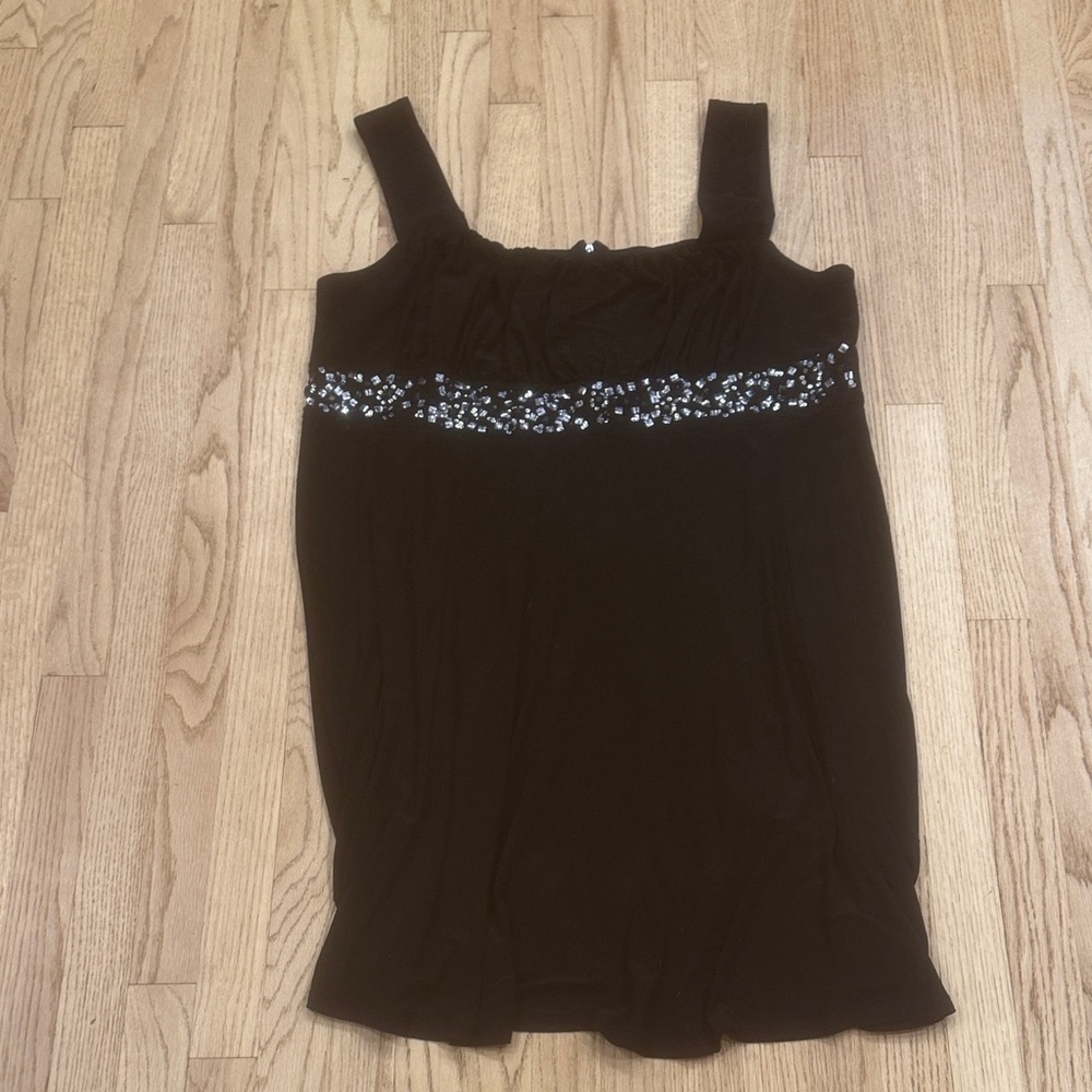 Dress Barn Black Dress with Embellished Detail